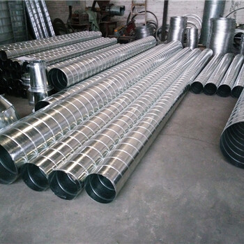 佛山快速生产螺旋风管厂广东通畅产品镀锌板风管厂家