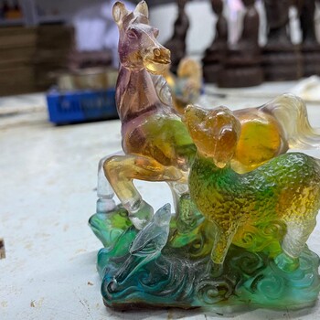 琉璃風(fēng)水?dāng)[件，琉璃十二生肖，琉璃十二生肖吉祥物