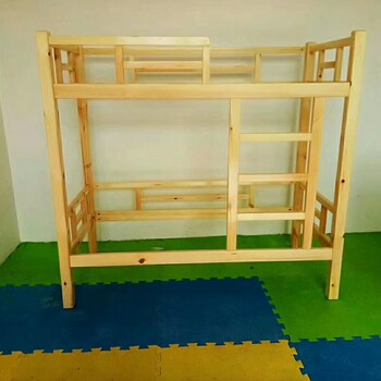 实木双层幼儿园上下床结实节省空间安全牢固