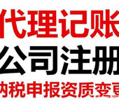 天津武清营业执照企业财务咨询代理记账业务