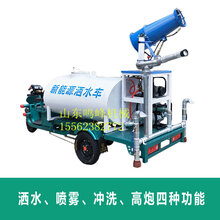 乡镇街道环卫降尘洒水车汽油机雾炮洒水车图片