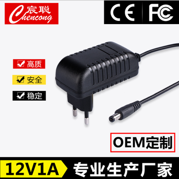 厂家CCC认证12V1A开关电源适配器的