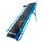 齐齐哈尔皮带式流水线斜坡输送机袋装化肥装车皮带输送机