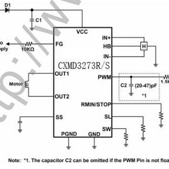 PWM直接输入全波驱动输出模式,控制直流无刷马达驱动芯片