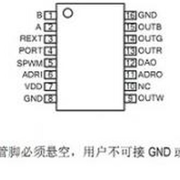 扩展DMX512信号协议,并联差分传输四通道LED驱动输出控制芯片