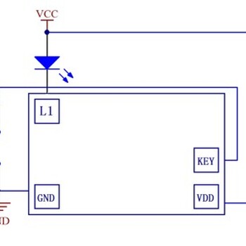 CXLE87102单键换段，上电OFF占空比手电筒头灯小礼品玩具