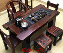 老船木茶桌中式功夫茶台茶几实木椅子家具材料定制图片