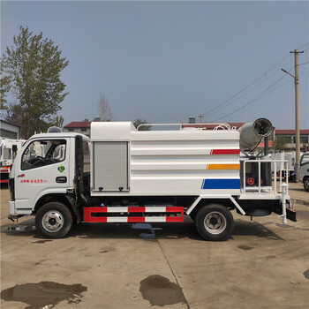 供應(yīng)國(guó)六藍(lán)牌5方灑水車工地霧炮抑塵車園林綠化灑水車