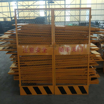 電梯施工防護(hù)門電梯安全洞口基坑護(hù)欄網(wǎng)片升降機(jī)安全門廠家