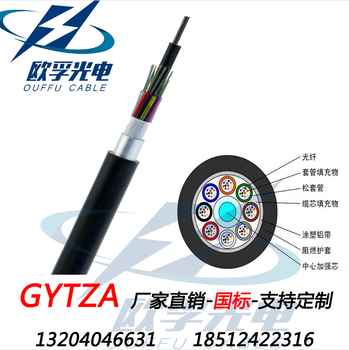 GYTZA-8B1GYTZA8芯单模光缆GYTZA阻燃国标光缆管廊阻燃光缆
