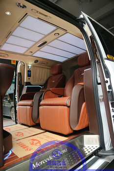 梅州改装奔驰V260L高顶太空椅沙发床全车内饰个性化升级定制