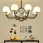 现代新中式吊灯客厅灯中国风创意餐厅卧室书房茶楼会所禅意吊灯具