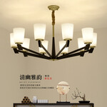 现代新中式吊灯大气客厅灯创意个性复古吊灯餐厅灯简约家用灯具