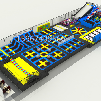 室内大型蹦床公园/网红蹦床游乐场设备/超级大蹦床