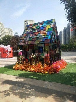 上海活动道具彩色小屋租售厂家现货供应