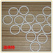  Manufacturer's white neoprene sealing ring for pipe joint