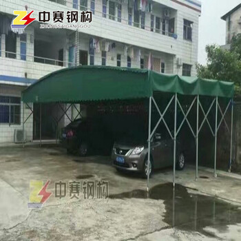 陕西厂家工地钢筋棚大型物流蓬折叠仓储蓬户外伸缩遮阳蓬