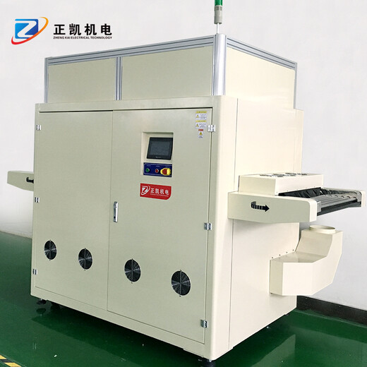 紫外线点胶烘干固化机ZKUV-754MD采用光轴传动双面UV固化机