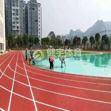 塑胶跑道材料厂家-人造草坪-操场跑道施工案例-深圳健宇体育15年经验值得信赖图片