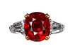 红宝石比较珍宝系列耳坠戒指在云南免费鉴定，真品出手。