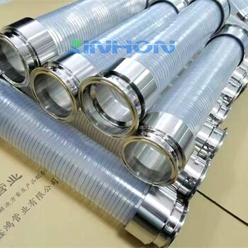 硅胶钢丝管价格鑫鸿管业厂家供应透明硅胶钢丝管食品级