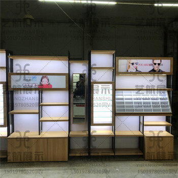 眼镜店展示柜木质眼镜柜艺航展示质量与价格