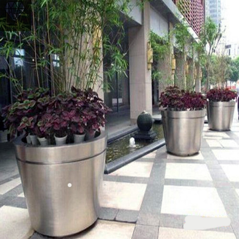 黑龍江不銹鋼花盆、戶外花箱尺寸廠家批發(fā)定制
