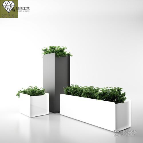 湖北不銹鋼花盆廠、室外花箱植物廠家批發(fā)定制