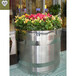 上海花盆制作、不锈钢花箱做法厂家直销