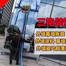 廣州中山幕墻玻璃更換維修外墻玻璃安裝高空作業吊裝玻璃圖片