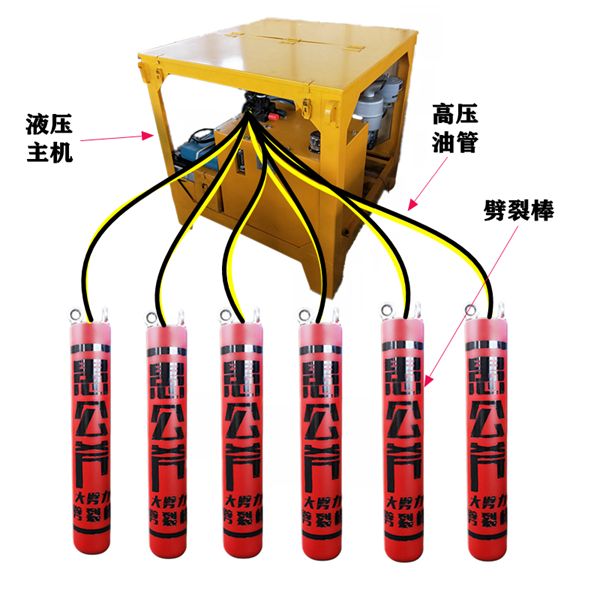 大型矿山荒料劈裂机用劈裂机械生产厂家