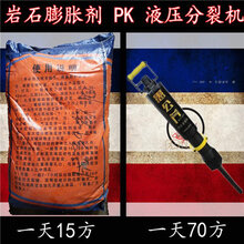 遇到硬石头不能放炮产量高破石方法可现场考察淮滨县图片