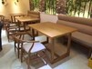 饭店实木桌椅组合餐厅实木桌实木主题餐厅甜品店现代简约桌椅定制