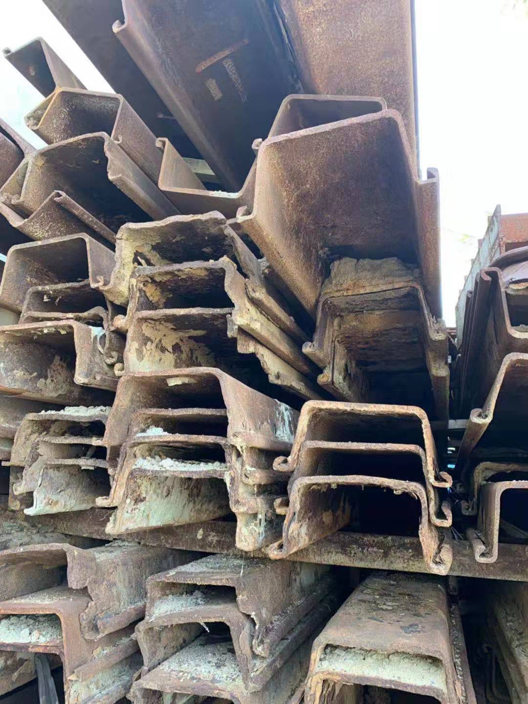 东莞黄江旧钢板桩价格，公司大量回收H型钢材