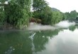 園林噴霧景觀設備四川眾策山水人造霧系統打造水上樂園生態園水霧