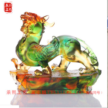 天津琉璃擺件，送客戶擺件制作廠家，公司開業(yè)禮品紀(jì)念品定制