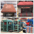 透水砖机现场郑州天匠彩砖机设备多功能植草砖机