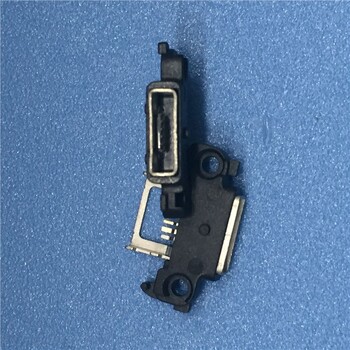 MICROUSB5PINAB型防水母座四脚插板带双耳螺丝定位孔大电流