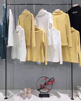 女士打底上衣雙面絨打底走份批發(fā)品牌折扣尾貨批發(fā)