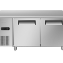 Haier/海爾冷藏工作臺SP-330C2二門(mén)操作臺冰箱1.5米保鮮工作臺