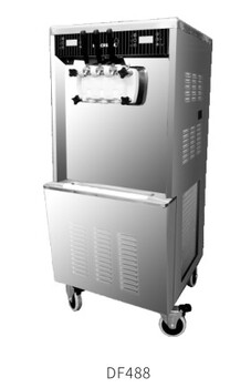 东贝商用冰激淋机DF488三头冰激淋机双压缩机冰淇淋机