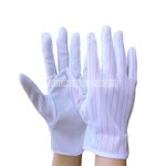蓝色条纹手套防静电手套单双面条纹手套