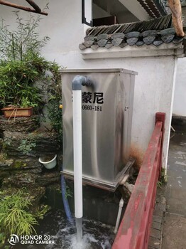 杰蒙尼鱼池过滤箱鱼池过滤器,济南杰蒙尼景区锦鲤鱼池水净化