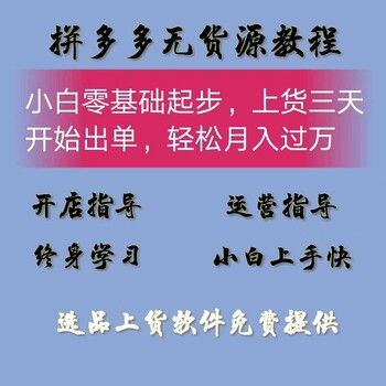 拼多多店群软件一键采集拍单客服软件招商，拼多多上货软件贴牌