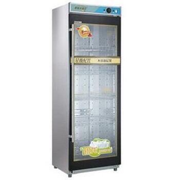 亿高商用消毒柜YTP430H-1Z单门臭氧消毒柜玻璃门低温餐具消毒柜