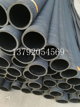 厂家生产定做DN159mm6寸超级耐磨橡胶钢丝管大口径橡胶钢丝管
