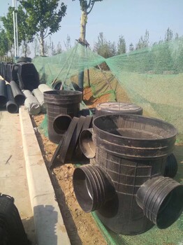 hdpe中空壁塑钢缠绕管价格成品雨水井雨水模块化粪池郑州国之塑