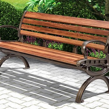 南京户外园林公园休息靠背椅长椅定制铝合金公园长椅球场休闲座椅