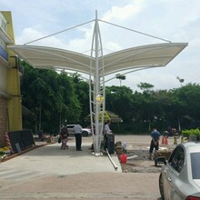广州膜结构小区大门遮阳棚张拉膜岗亭小区大门出入口景观棚定制
