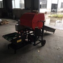 全自动玉米秸秆打捆包膜机青储圆捆包膜机打捆机图片